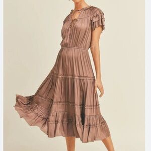 Reset By Jane Short Sleeve Ruffle Dress size small